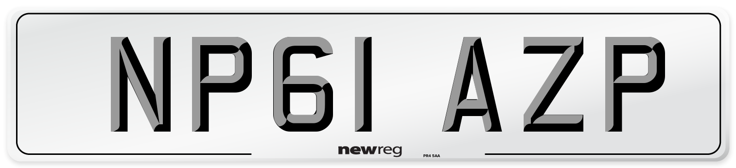 NP61 AZP Number Plate from New Reg